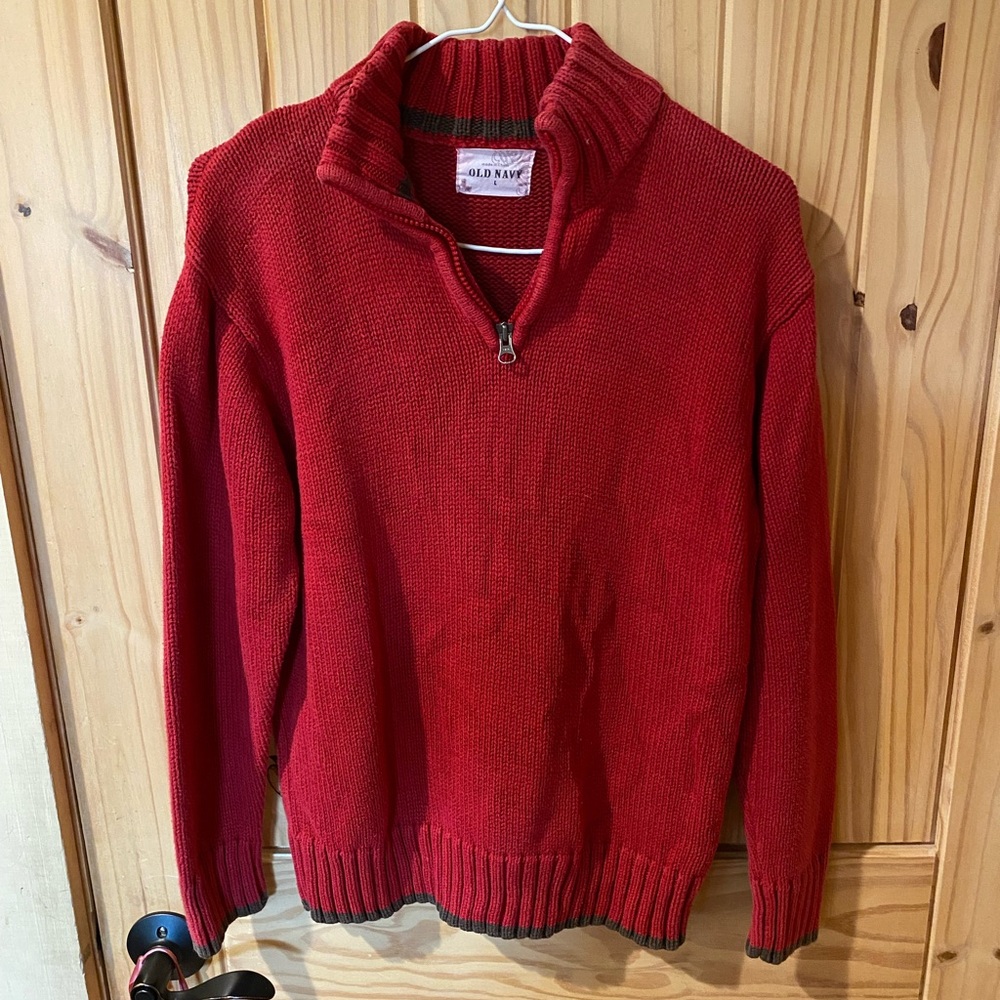 Old Navy Crimson Half-Zip Pullover